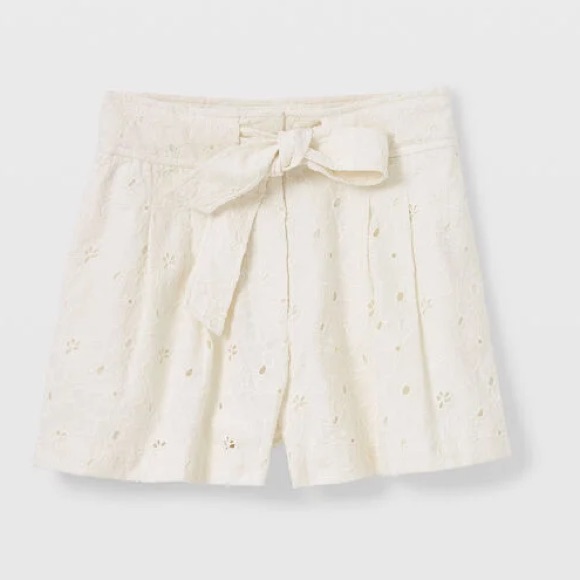 Club Monaco White Eyelet Short